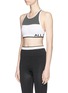 Front View - Click To Enlarge - ALALA - 'Ace' seamless panelled sports bra