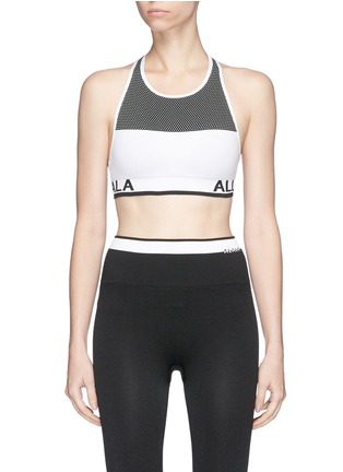 Main View - Click To Enlarge - ALALA - 'Ace' seamless panelled sports bra