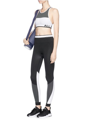 Figure View - Click To Enlarge - ALALA - 'Ace' seamless panelled sports bra