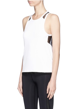 Front View - Click To Enlarge - ALALA - 'Pace' mesh panel performance tank top