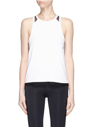 Main View - Click To Enlarge - ALALA - 'Pace' mesh panel performance tank top
