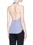 Back View - Click To Enlarge - KHAITE - 'Faye' halterneck cotton shirting vest