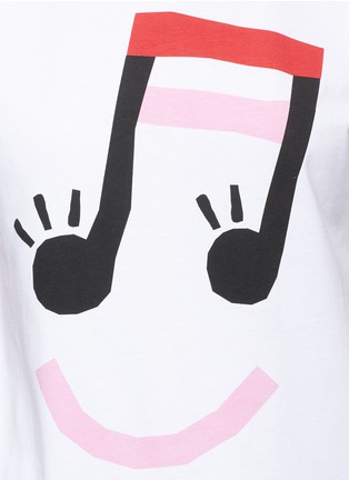 Detail View - Click To Enlarge - ÊTRE CÉCILE - Music face print T-shirt