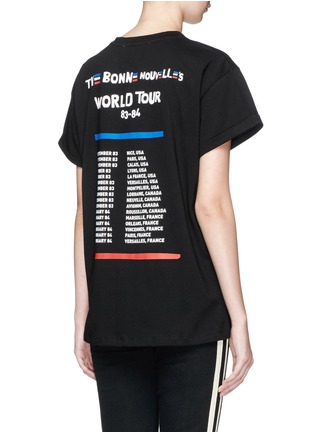 Back View - Click To Enlarge - ÊTRE CÉCILE - World tour music note print T-shirt
