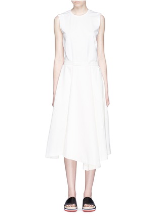 Main View - Click To Enlarge - ENFÖLD - Pleated wrap skirt jersey dress