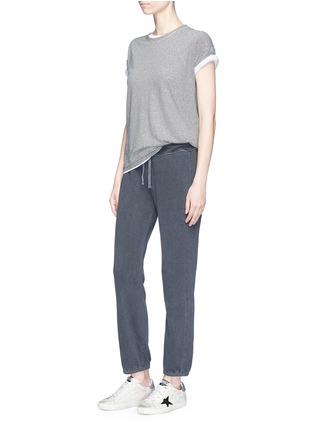 Figure View - Click To Enlarge - JAMES PERSE - Garment dyed cotton French terry sweatpants