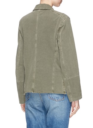 Back View - Click To Enlarge - JAMES PERSE - 'Surplus' garment dyed jersey jacket