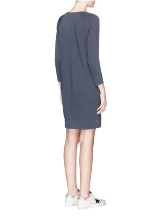Back View - Click To Enlarge - JAMES PERSE - Garment dyed cotton sweatshirt dress