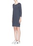 Front View - Click To Enlarge - JAMES PERSE - Garment dyed cotton sweatshirt dress