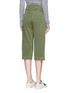 Back View - Click To Enlarge - JAMES PERSE - Distressed twill cropped drawstring waist pants