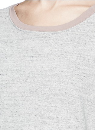 Detail View - Click To Enlarge - JAMES PERSE - Colourblock garment dyed cotton sweatshirt