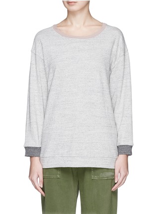 Main View - Click To Enlarge - JAMES PERSE - Colourblock garment dyed cotton sweatshirt
