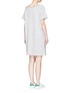 Back View - Click To Enlarge - JAMES PERSE - Garment dyed cotton T-shirt dress