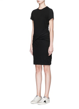 Front View - Click To Enlarge - JAMES PERSE - Twist front drape dress