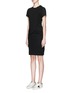 Front View - Click To Enlarge - JAMES PERSE - Twist front drape dress