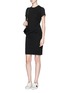 Figure View - Click To Enlarge - JAMES PERSE - Twist front drape dress