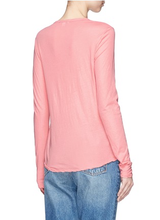 Back View - Click To Enlarge - JAMES PERSE - Garment dyed long sleeve T-shirt