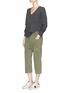Figure View - Click To Enlarge - JAMES PERSE - Cashmere thermal stitch knit sweater