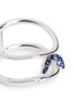 Detail View - Click To Enlarge - FERRARI FIRENZE - 'Corolla' diamond sapphire 18k white gold two-row ring