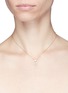 Detail View - Click To Enlarge - FERRARI FIRENZE - 'Sole' diamond swing pendant 18k rose gold necklace