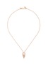 Main View - Click To Enlarge - FERRARI FIRENZE - 'Sole' diamond swing pendant 18k rose gold necklace