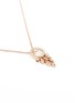 Figure View - Click To Enlarge - FERRARI FIRENZE - 'Sole' diamond swing pendant 18k rose gold necklace