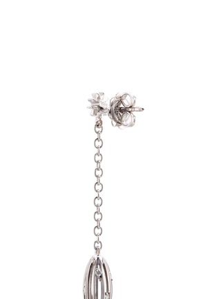 Detail View - Click To Enlarge - FERRARI FIRENZE - 'Mademoiselle' diamond 18k white gold drop earrings