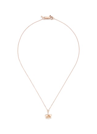 Main View - Click To Enlarge - FERRARI FIRENZE - 'Farfalle' diamond butterfly pendant 18k rose gold necklace