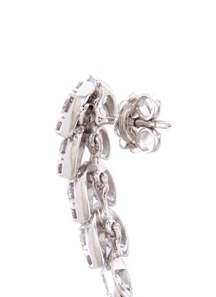 Detail View - Click To Enlarge - FERRARI FIRENZE - 'Spiga' diamond 18k white gold vine earrings
