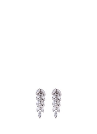Main View - Click To Enlarge - FERRARI FIRENZE - 'Spiga' diamond 18k white gold vine earrings