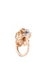 Detail View - Click To Enlarge - FERRARI FIRENZE - 'Sunflower' diamond 18k rose gold hoop earrings