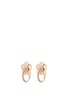 FERRARI FIRENZE - 'Sunflower' diamond 18k rose gold hoop earrings