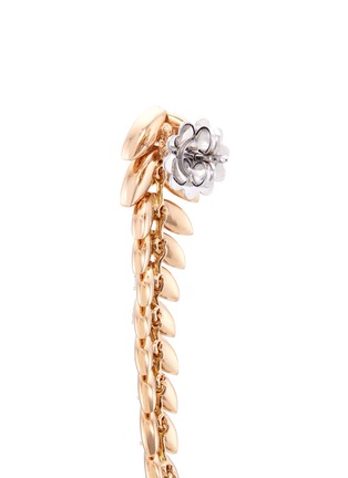 Detail View - Click To Enlarge - FERRARI FIRENZE - 'Spiga' diamond 18k rose gold vine drop earrings
