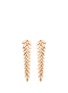 Main View - Click To Enlarge - FERRARI FIRENZE - 'Spiga' diamond 18k rose gold vine drop earrings