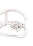 Detail View - Click To Enlarge - FERRARI FIRENZE - 'Corolla' diamond 18k white gold two row ring
