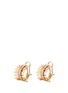 Main View - Click To Enlarge - FERRARI FIRENZE - 'Sole' diamond 18k yellow gold hoop earrings