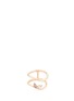 Main View - Click To Enlarge - FERRARI FIRENZE - 'Corolla' diamond 18k rose gold two row ring