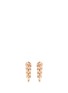 Main View - Click To Enlarge - FERRARI FIRENZE - 'Spiga' diamond 18k rose gold vine earrings