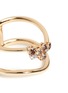 Detail View - Click To Enlarge - FERRARI FIRENZE - 'Corolla' diamond cluster 18k rose gold two-row ring