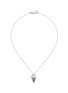 Main View - Click To Enlarge - FERRARI FIRENZE - 'Sole' diamond sapphire swing pendant 18k white gold necklace