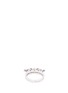 Figure View - Click To Enlarge - FERRARI FIRENZE - 'Charleston' diamond sapphire 18k white gold teardrop charm ring