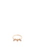 Main View - Click To Enlarge - FERRARI FIRENZE - 'Charleston' diamond 18k rose gold teardrop charm ring