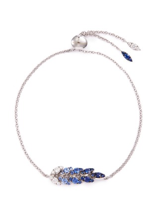 Main View - Click To Enlarge - FERRARI FIRENZE - 'Spiga' diamond sapphire 18k white gold bracelet