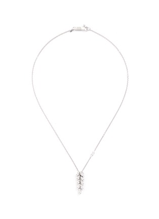 Main View - Click To Enlarge - FERRARI FIRENZE - 'Spiga' diamond 18k white gold vine pendant necklace