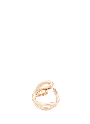 Figure View - Click To Enlarge - FERRARI FIRENZE - 'Nastro' diamond 18k rose gold sculptural ring