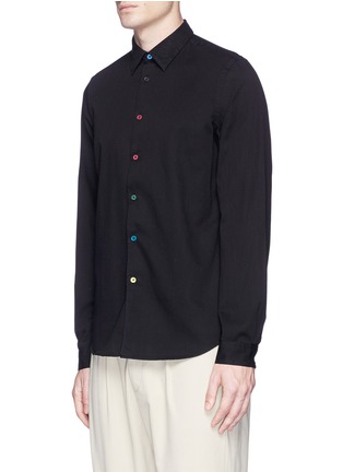 Front View - Click To Enlarge - PS PAUL SMITH - Contrast button twill shirt