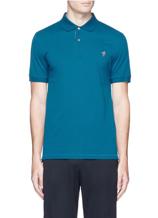 Main View - Click To Enlarge - PS PAUL SMITH - Astronaut embroidered polo shirt