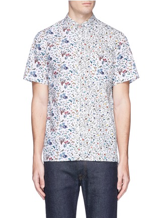 Main View - Click To Enlarge - PS PAUL SMITH - Mixed floral print short sleeve shirt
