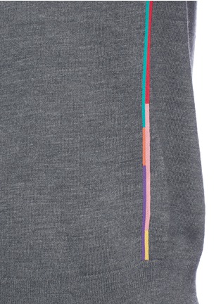 Detail View - Click To Enlarge - PS PAUL SMITH - Colourblock stripe seam sweater