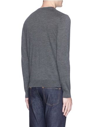 Back View - Click To Enlarge - PS PAUL SMITH - Colourblock stripe seam sweater